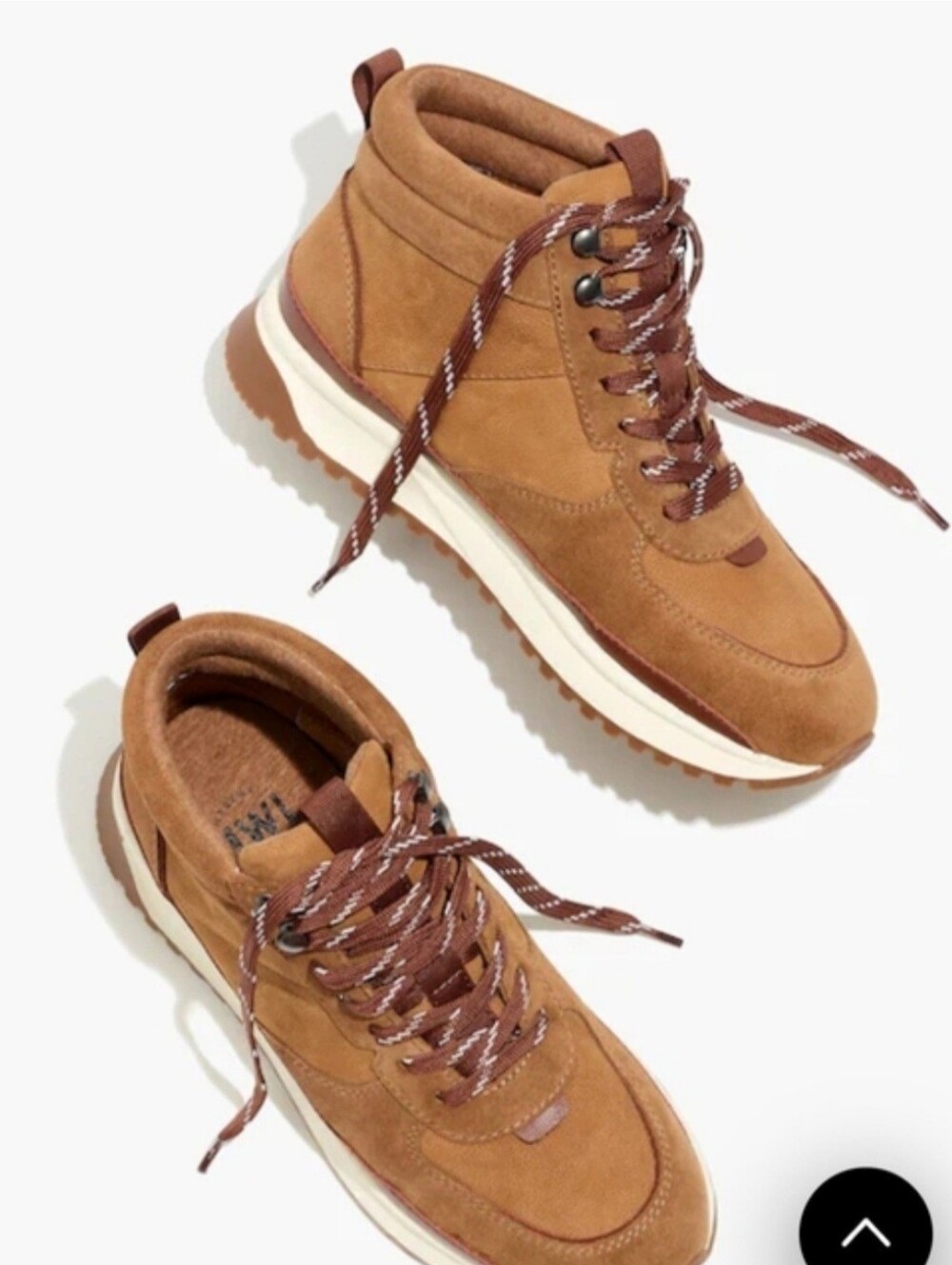 Madewell The Sneaker Boot in Nubuck and Suede Size 8 In Hickory Multi